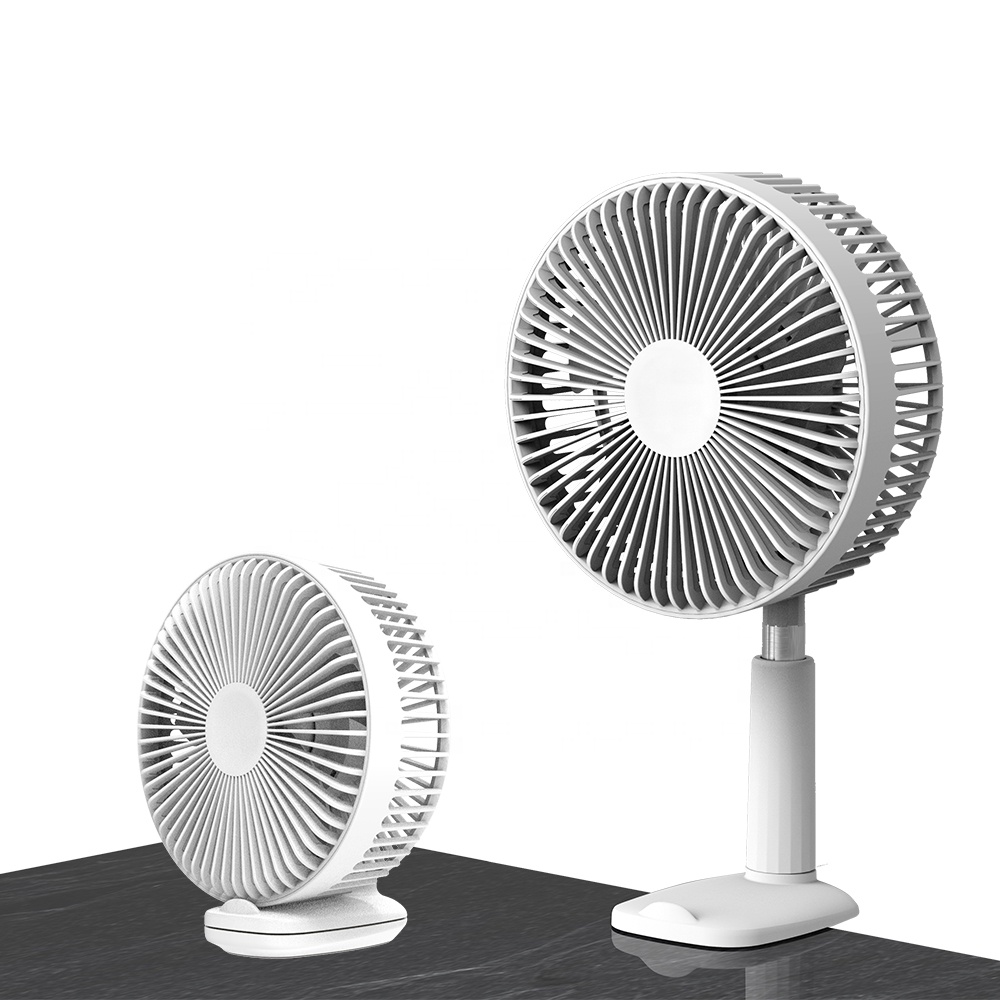 ''360 degree Adjustable Clip Clamp Fan with Usb 1800mAh BATTERY and 5 Speed Wind for Office, Home,''''''